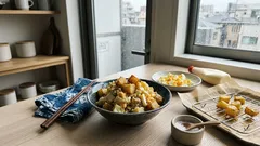 じゃがいもは茹でずに揚げる：卵×マヨのポテトサラダが別物になる、作り置きの目安も